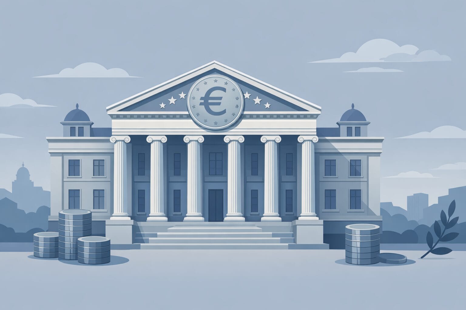 欧州中央銀行の金融政策のイメージ