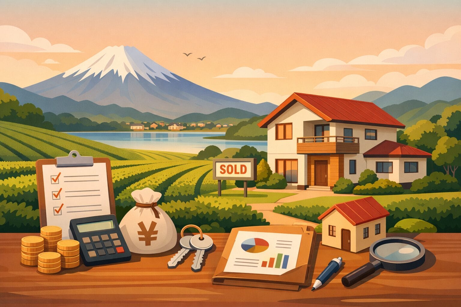 静岡県で住宅ローン（フラット35）を検討するイメージ