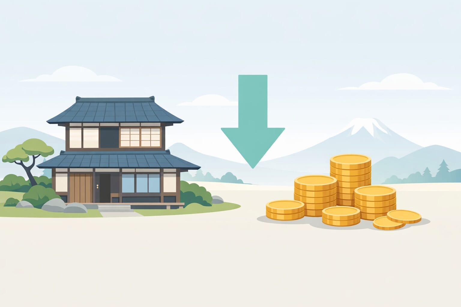 住宅ローンの借り換えで返済額を見直すイメージ