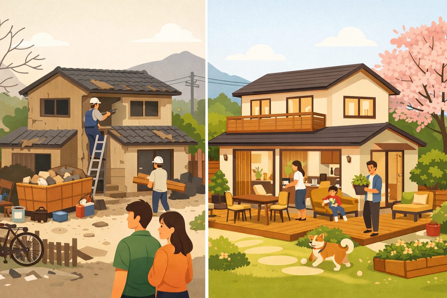中古住宅を購入してリフォームするフラット35リノベのイメージ