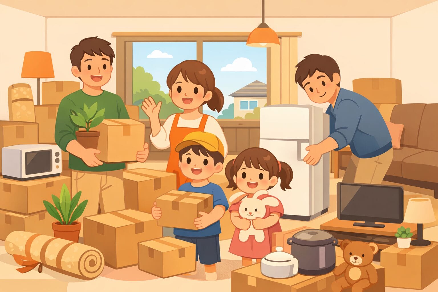 新居への引越しと暮らしの優待サービスのイメージ