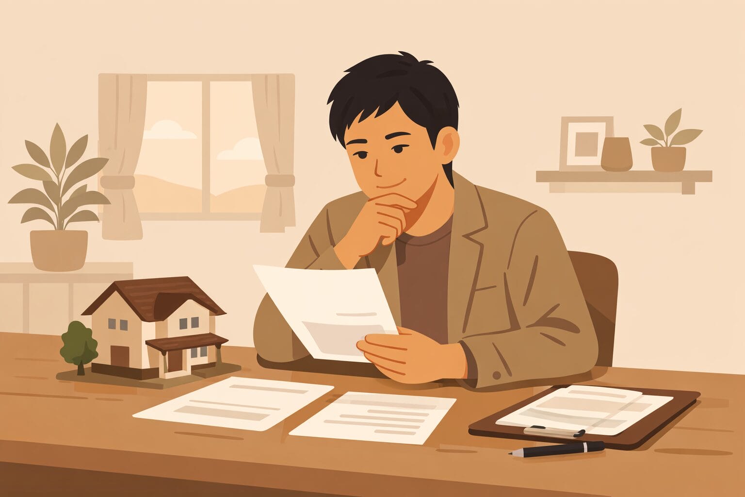 住宅ローン審査に落ちた後の対策を考えるイメージ