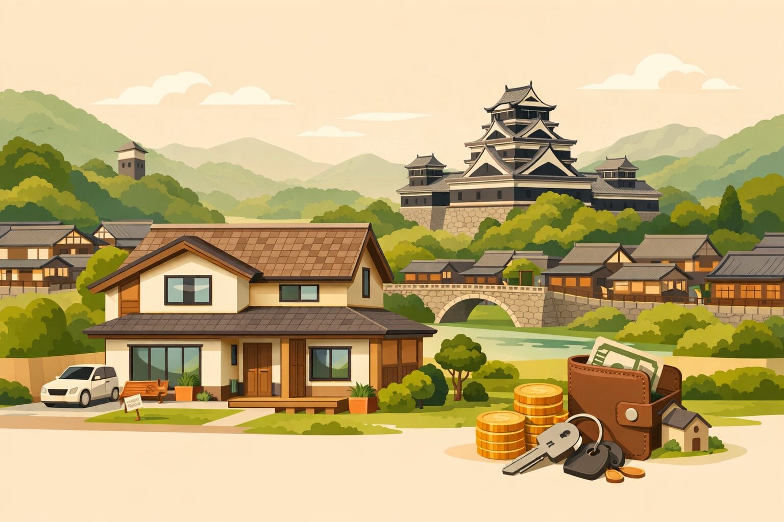 熊本県で住まいの再建や住宅ローンの相談を検討する人のイメージ