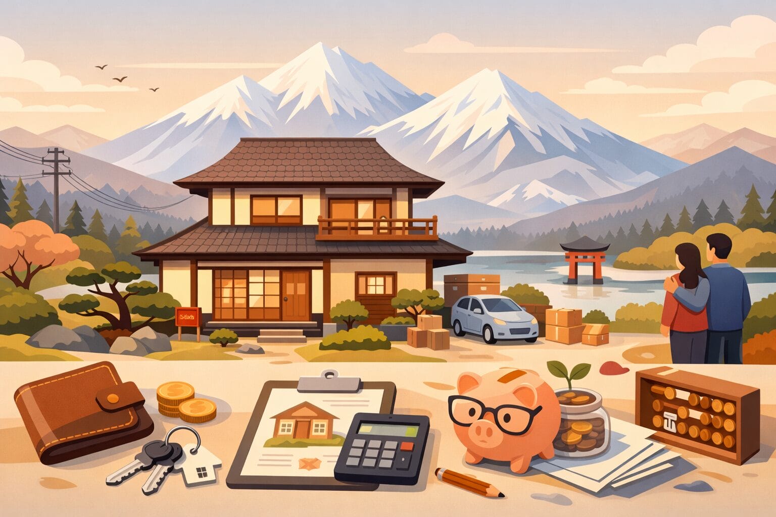 富山県で住宅ローン（フラット35）を検討するイメージ