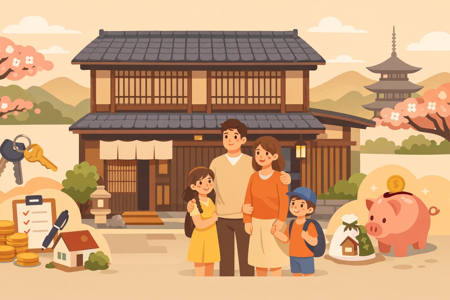 京都府で住宅ローン(フラット35)を検討するイメージ