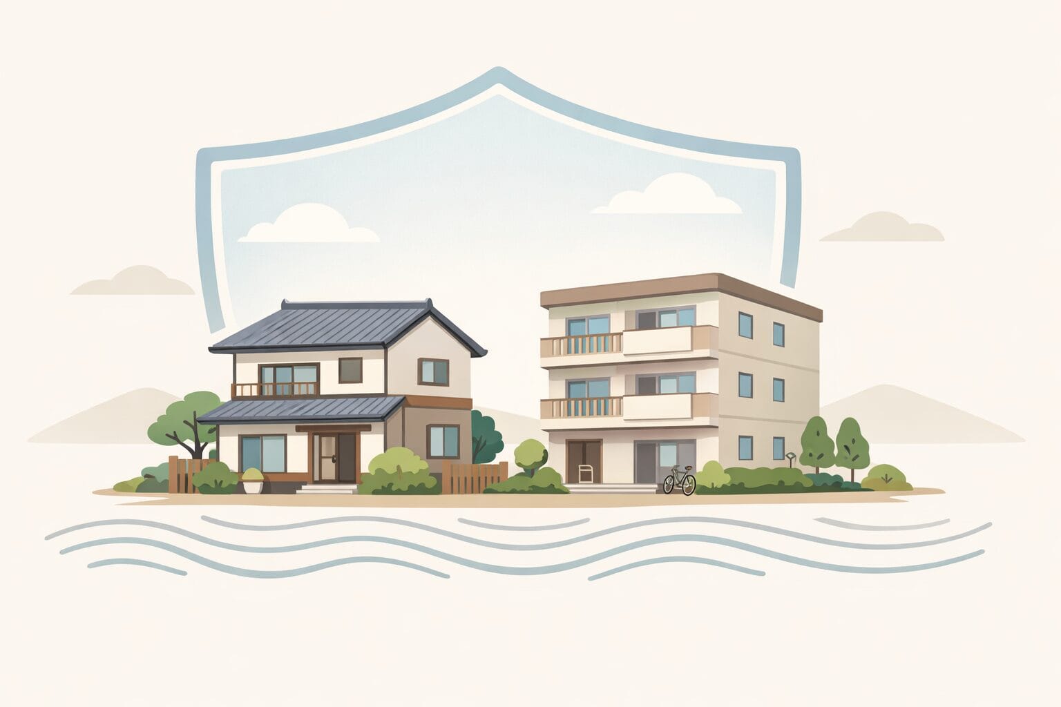 地震から住まいを守る地震保険のイメージ