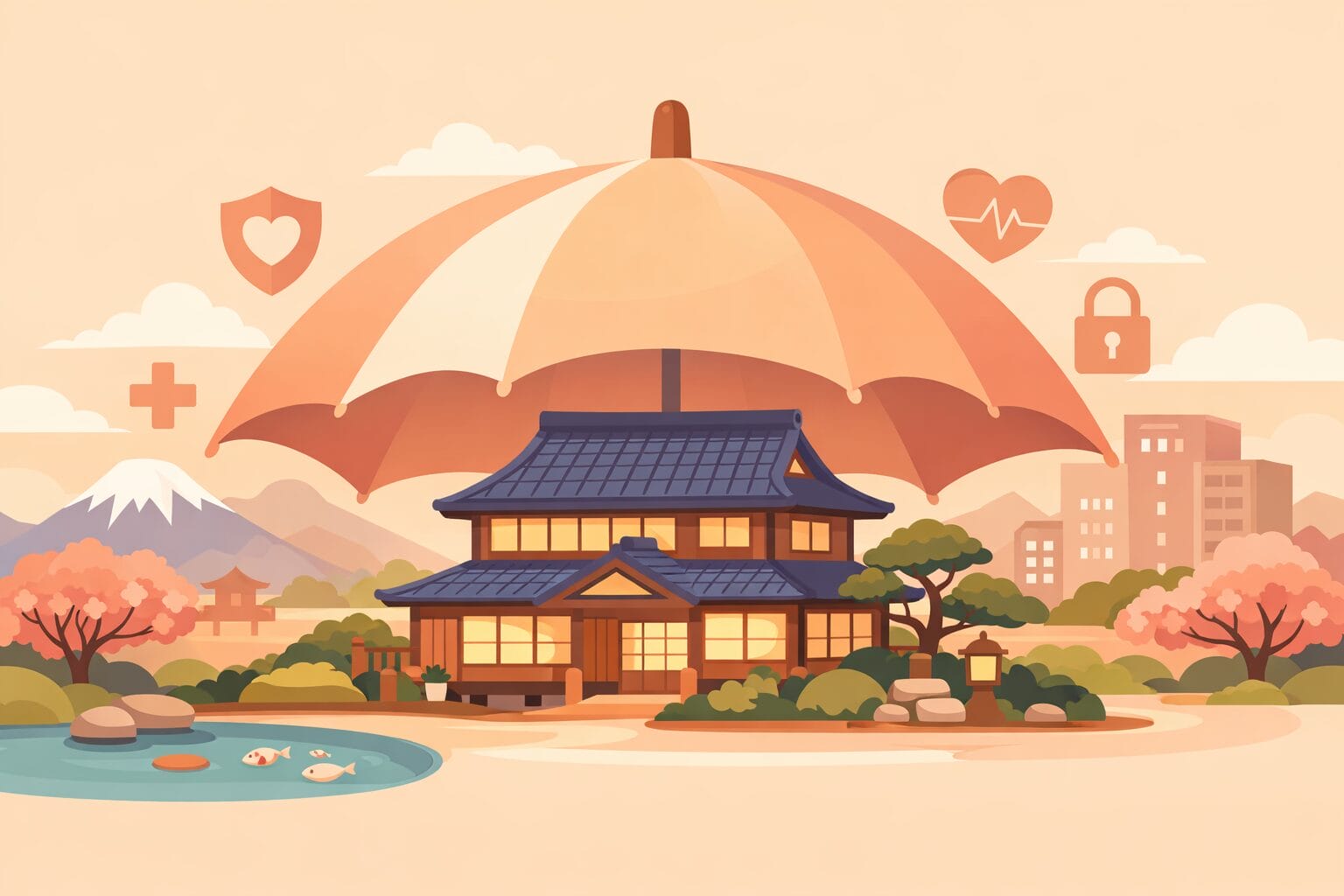 がん保障付き住宅ローンで家計を守るイメージ
