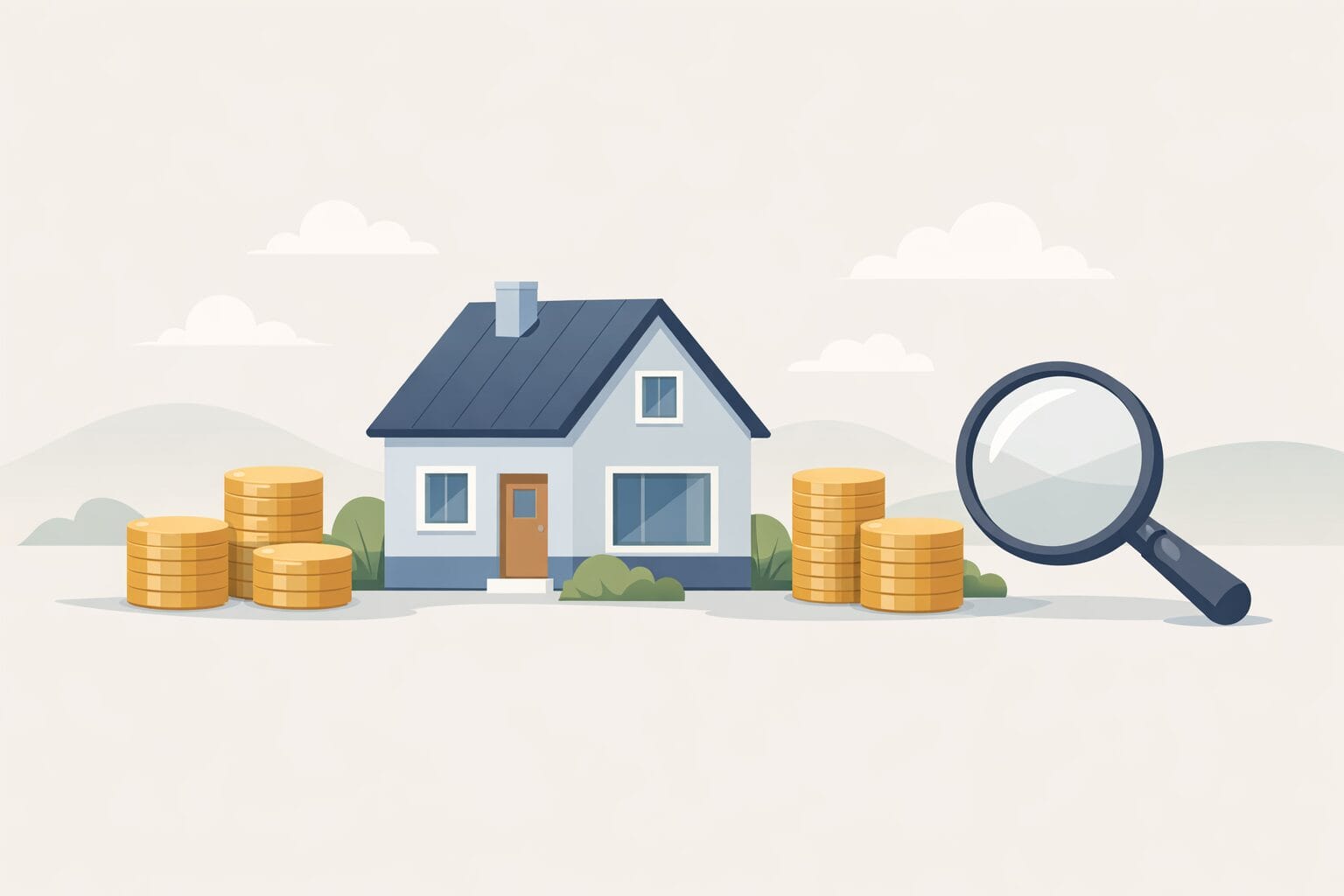 住宅ローンの金利と総コストを比較するイメージ