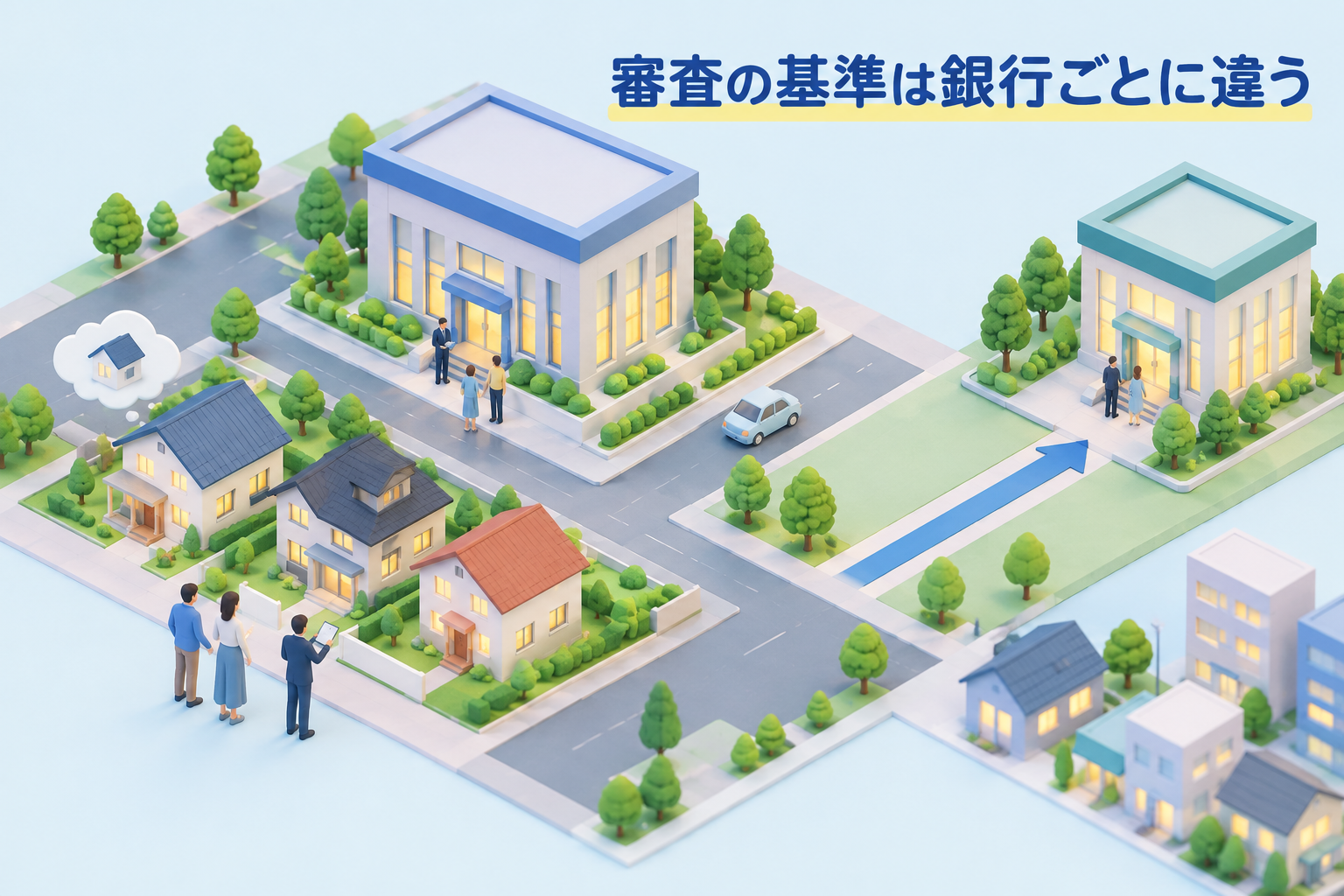 住宅ローン審査の基準を確認するイメージ